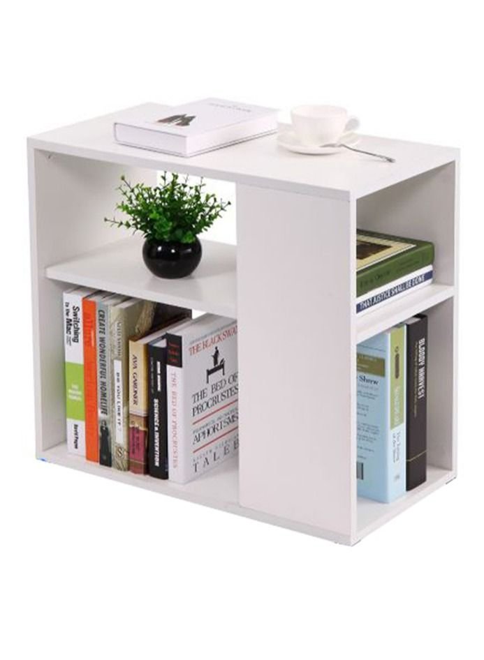MODERN HOME White Side Table, End Table & Sofa Table – Modern Engineered Wood Design for Living Room & Bedroom