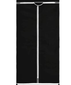 Kiko Foldable Closet with Hanging Rail, Clothes Rack, Storage Organiser for Bags, Toys, Shoes, Living Room, Bedroom, Cloakroom,Wardrobes 55X45X150 cm