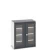 Bott cubio cupboard with window doors & 3 shelves WxDxH: 1050x650x1200mm