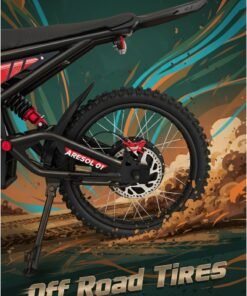 Wind Horse Y1 Electric Dirt Bike 3000W, 95KM/H Speed, 60V 35Ah Removable Battery, 70KM Range, Carbon Alloy Frame, 19x3 Inches Off-Road Tires, Dual Suspension - Image 5