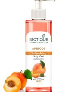 Biotique Bio Apricot Refreshing Body Wash Keeps Skin Fresh and Clean  Brightens Skin and Reducing Dark Spots 100% Botanical Extracts Suitable for All Skin Types 200ml
