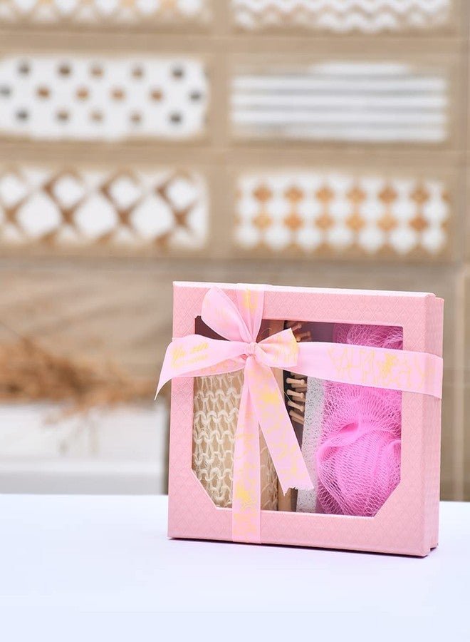 NGEL Gift Basket Bath & Body Set For Women & Men | 4Pcs Bath Kit Bathing Accessories | Bath Gift set - Pack of 1