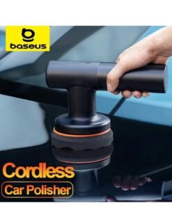 Baseus Cordless Electric Polisher, 4000mAh Battery, 2-Speed ​​Polishing Machine, Type-C Fast Charging, Car Polishing Waxing Kit for Home Furniture and Scratch Removal, Includes Flat Foam Pad, Waffle Polishing Pad, and Wool Polishing Pad - Portable Auto Detailing Tool for Personal and Home Use