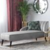 DIVINE FURNITURE Velvet Fabric Chaise Longue Sofa