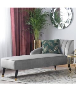 DIVINE FURNITURE Velvet Fabric Chaise Longue Sofa