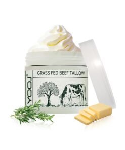 YOOJ Grass Fed Beef Tallow- Beef Tallow for Skin, Tallow Face Moisturizer, Beef Tallow Grass Finished Organic Beef Tallow Balm Whipped Tallow Face Cream Moisturizer for Body Lotion