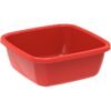 Cosmoplast 12L Square Plastic Basin Tub Red 12.0Liters