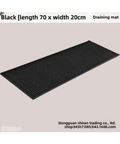 PVC Bar Mat Black Soft Rubber Bar Mat Milk Tea Shop Counter Drain Mat Cross-border Hotel Supplies