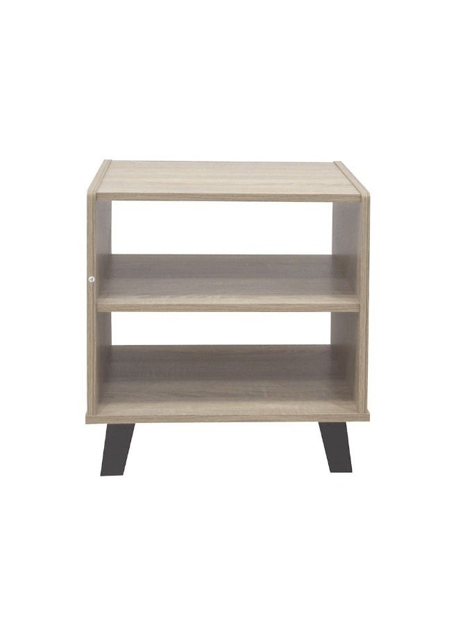 DANUBE HOME Supreme End Table Modern And Elegant Side Table For Living Room Stylish Accent Table Compact Storage Solution Durable And Sleek Home Décor For Any Space -French Sonoma Oak
