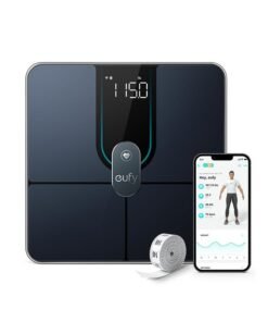 eufy Smart Scale P2 Pro Weight Scale With Wi-Fi Bluetooth 16 Measurements Including Heart Rate Body Fat Bmi Muscle And Bone Mass 3D Virtual Body Mode 50 G/0.1 Lb
