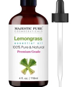 Majestic Pure Lemongrass Essential Oil - 118 ml | 100% Pure and Natural | Premium Grade Essential Oils for Aromatherapy, Diffusers, Skin, Massage and Humidifiers |