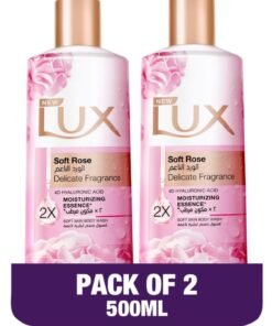 Lux Soft Rose Delicate Fragrance Body Wash 2 x 500ml