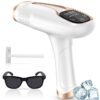 IPL Hair Removal Device for Men and Women HR/SC/RA 3-In-1 IPL Ice Home Laser Hair Removal For Body Face and Bikini Permanent Painless Ice Compression Painless Laser Hair Removal Device 0.5s/flash 9 Energy Levels,for all skin colors
