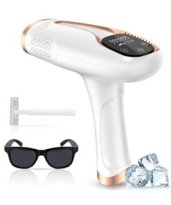 IPL Hair Removal Device for Men and Women HR/SC/RA 3-In-1 IPL Ice Home Laser Hair Removal For Body Face and Bikini Permanent Painless Ice Compression Painless Laser Hair Removal Device 0.5s/flash 9 Energy Levels,for all skin colors