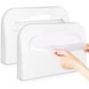 Barakah Toilet Seat Cover Dispenser, Wall Mount Half Fold Holder for Bathroom Restroom, Durable Commercial Toilet Paper Cover Box for Office Hotel Public Restroom, 2 Pack