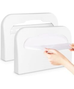 Barakah Toilet Seat Cover Dispenser, Wall Mount Half Fold Holder for Bathroom Restroom, Durable Commercial Toilet Paper Cover Box for Office Hotel Public Restroom, 2 Pack
