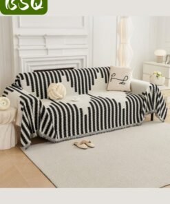 BSQ Boho Elegant Chenille Sofa Cover | Reversible Boho Sofa Cover | Washable Blanket | Non-Slip Plush Pet Guard | Reversible（180cm*180cm）