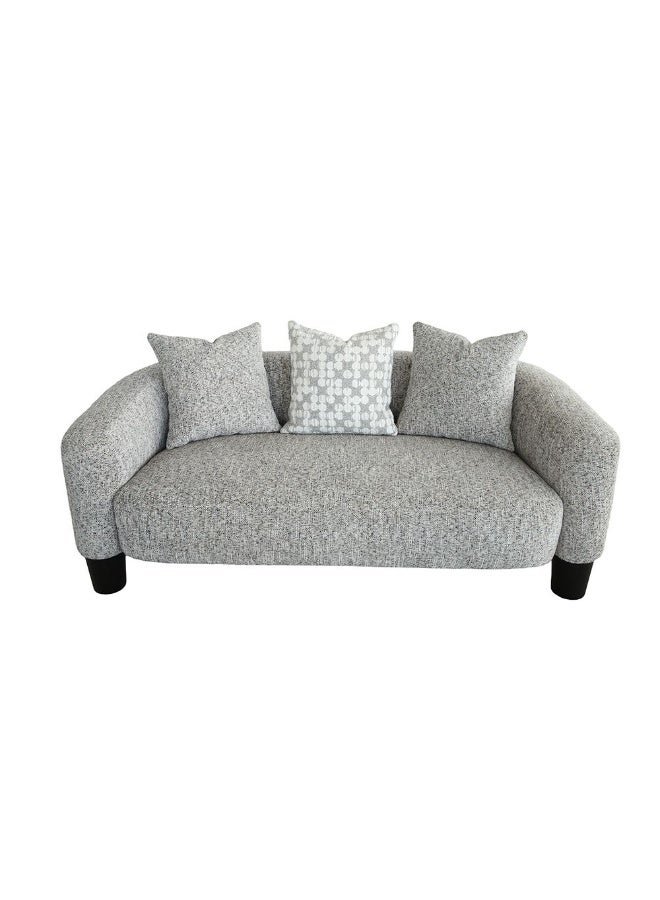 DANUBE HOME Retrova 2 Seater Fabric Sofa | Modern Design Two Seat Sofas | Comfortable Living Room Furniture L185xW92xH71cm - Beige