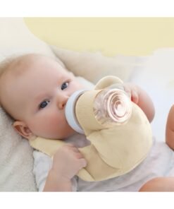 Lee Yon Baby Bottle Holder Hands Free, Adjustable Nursing Pillow Support, Baby Nursing Pillow, Self-Feeding Bottle Holder for Newborn, Newborn Essentials,Breast Feeding Pillow with Adjustable Waist Strap and Machine Washable, Beige