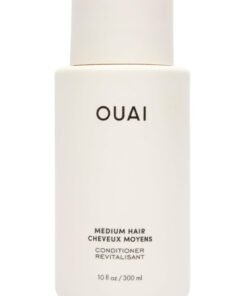 OUAI Medium Conditioner - Hydrating Hair Conditioner with Coconut Oil, Babassu Oil, and Keratin - Strengthens, Repairs and Adds Shine - Paraben and Phthalate Free Hair Care Products 300ml