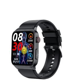 AROAQ Smart Watch, Fitness Tracker With Heart Rate Monitor, Black Silicon Multifunctional Smart Watch, Waterproof Activity Tracker For Android And Ios Phones