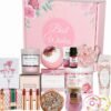 MissTiara Gifts Basket for Women - Birthday Gift Box Set Contains 14 Items Inspirational Gift,Relaxing Spa Care Package for Women Friendship,Friend Gifts for Women
