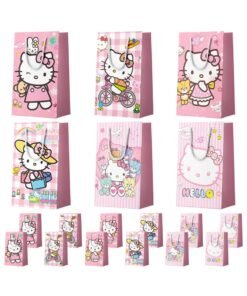 FRUITFUL PARTY 24pcs Hello Kitty Party Favor Bags Gift Bags