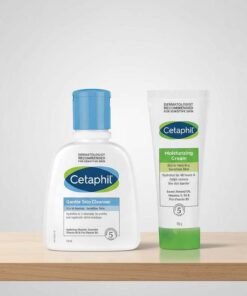 Cetaphil Gentle Skin Cleanser, 4 fl oz, Packaging May Vary 118ml + Moisturizing Cream Dry To Very Dry, Sensitive Skin 100grams