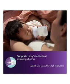 Alternative view of Philips Avent Natural Response Baby Feeding Bottle 125Ml | 2 Bottles | Ideal for 0 months+ Flow 2 | No.1 Brand Recommended By Moms Worldwide |Natural Response Technology Mimics Breastfeeding | Uniquely Designed Nipple Releases Milk Only When Baby Drinks