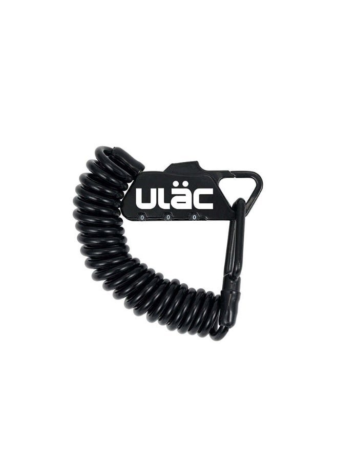 Ulac Piccadilly Carabiner Cable Combo Lock Black