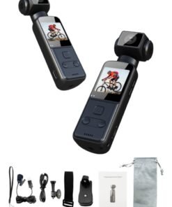 4K HD Sports Camera – Anti-Shake Pocket Camera for Outdoor Adventures, Hiking, Cycling – Handheld & Clip-On Action Camera – 270° Rotatable Lens – WiFi Video Transfer – Long Battery Life – Lightweight & Portable