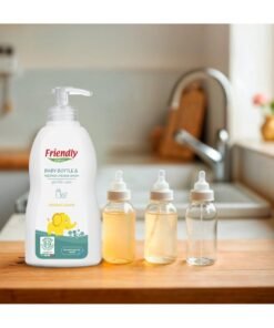 Alternative view of Friendly Organic Baby Bottle & Feeding Utensils Cleanser 500ml | Organic Lemon Plant-Based Formula | Gentle, Non-Toxic Cleaning for Bottles, Teats & Accessories