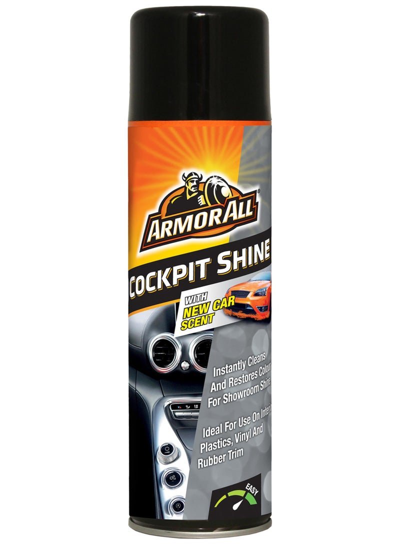 ARMOR ALL Cockpit Shine 500Ml, Instant Shine, Cleaning, And Restoration, With New Car Smell, 1 Piece