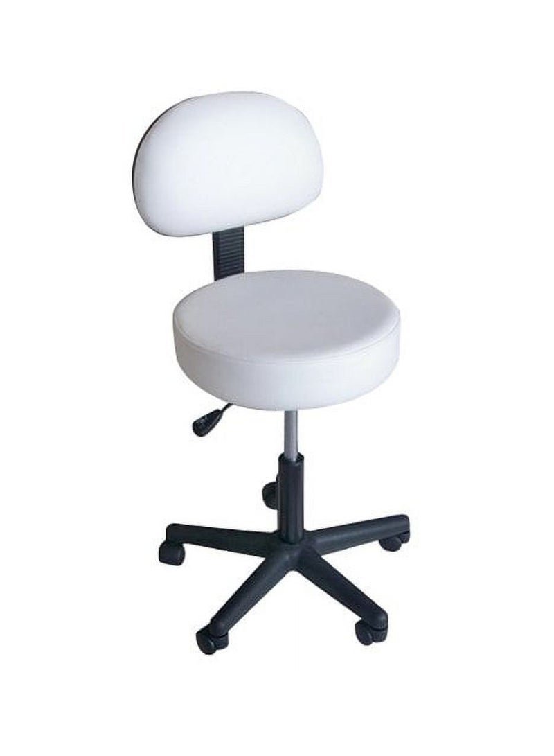 LA PERLA TECH Multi-Purpose Drafting Swivel Rolling Stool Spa Bar office Stool With Back Rest And Wheels