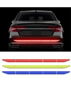 3Pcs Automotive Rear Trunk Reflective Car Stickers, High-Intensity Car Reflective Stickers, Reflective Stickers for Car, Back Fender Trim Sticker Safety Markers (Red/Yellow/Blue)