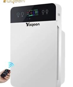 Yaqeen Air Purifiers For Home Large Room Up To 50m³, Air Filter PM 2.5 Display Air Quality Sensor 3d Circulation Air Intake Negative Ion Purification, Air Cleaner Removes 99.99% Dust Pollen Pet Dander Odours Smoke For Home Bedroom Office