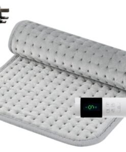 Lullaxx Heating Pad,Electric Heat Pad Designed To Relieve Back,Neck,And Leg Pain,Features Multiple Temperature Settings，Automatic Shut-off,Washable(12 * 24 Inches, Gray)