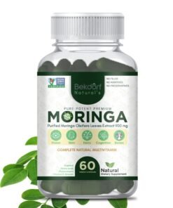 Bekdorf Pure Moringa Leaves Extracts(Standarized to 5% Saponins) -Complete Natural Superfood, Energizing Green Superfood, Immune Support, Antioxidant, Metabolism, 100% Pure, Additives & Preservative free – 60 Vegan Capsules