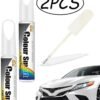 2 Pcs White Car Scratch Remover Pen Professional Automotive Paint Scratch Repair Tool Car Pro Mending Touch Up Paint Pen, Essential Car Accessories for Paint Scratch Fix​