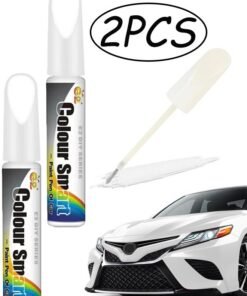 2 Pcs White Car Scratch Remover Pen Professional Automotive Paint Scratch Repair Tool Car Pro Mending Touch Up Paint Pen, Essential Car Accessories for Paint Scratch Fix​
