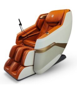ZEITAKU Premium Full Body Massage Chair CHIRU Zero Gravity Recline, 22 Auto Wellness Programs, 8-Point Tui Na Massage, Magnetic Therapy, Foot Reflexology, Carbon Fiber Heating, Bluetooth & LCD Touch Control (Orange)