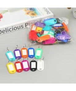 50 Plastic Pp Key Tags Rental Hotel Key Tag Classification Label Tag Mark Key Chain (Multi-Color Mixed)