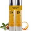 GK Hair Argan Oil Hair Serum 50ml (Pack of 2) Styling Smoothing Strengthening Hydrating & Nourishing Heat Protection Shine For Frizzy Dry Damaged Hair