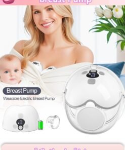 Serinovia Wearable, Electric Single Breast Pump, Hands Free, Portable,Painless,Strong Suction, Low Noise, 3 Modes 9 Levels, 21/24mm Insert Accessories, Discreet Portable - 1 Piece