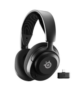 SteelSeries Arctis Nova 5 Wireless Headphones, 40mm Neodymium Drivers, ClearCast Gen 2.x, Retractable Boom, 360° Spatial Audio, Quick-Switch Wireless, Black | 61670