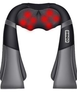 Eesyy Neck and Shoulder Massager with Soothing Heat, Electric Deep Tissue 3D Kneading Massage for Shoulder, Leg, and Body Muscle Pain Relief, Suitable for Home, Office, and Car Use, Black