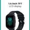 Aukey Smartwatch with Calling Function, 1.69-inch TFT LCD display, IP68 Waterproof, 12 Days Battery Life, Fitness Tracker with Sport & Health tracking & Customise faces SW-1S Black