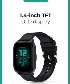 Aukey Smartwatch with Calling Function, 1.69-inch TFT LCD display, IP68 Waterproof, 12 Days Battery Life, Fitness Tracker with Sport & Health tracking & Customise faces SW-1S Black