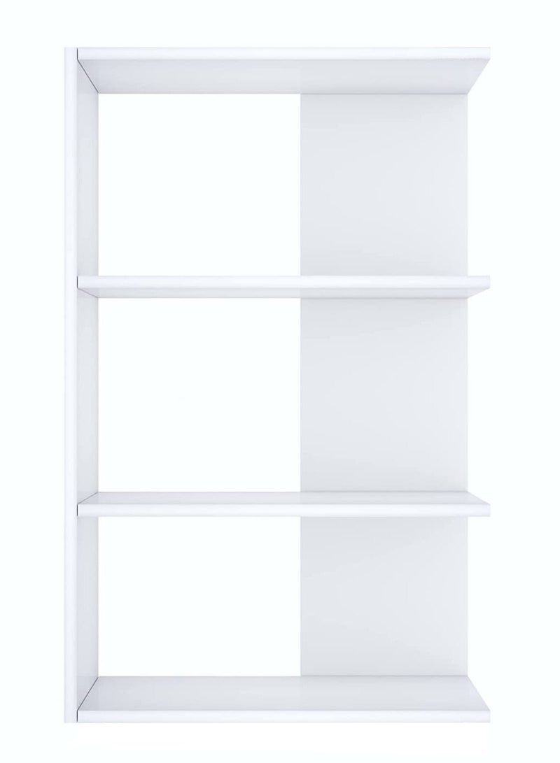 MODERN HOME Wooden Bookcase with 4 Shelves – 110 cm, Brown, for Living Room, Bedroom & Office - Image 3