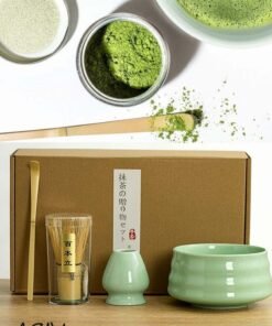 ASIV Traditional Japanese Matcha Whisk 4-Piece Set | Handmade Bamboo Tools | Perfect Matcha Experience | Ideal for Beginners and Matcha Enthusiasts